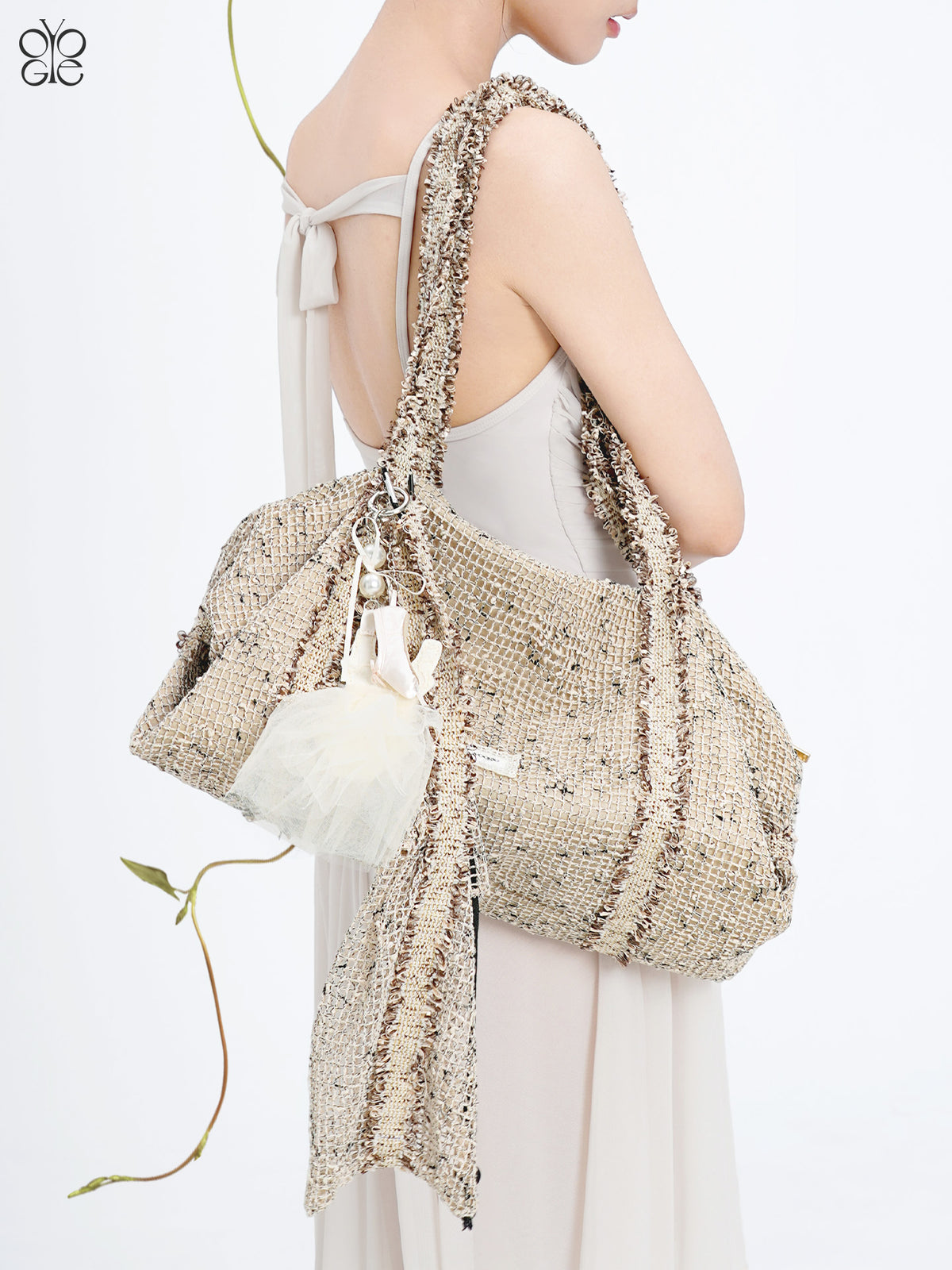 Ivoogle Mesh Crossbody Satchel