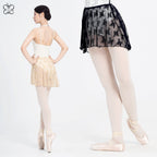 Elasticated Waist Lace Panel Ballet Skirt