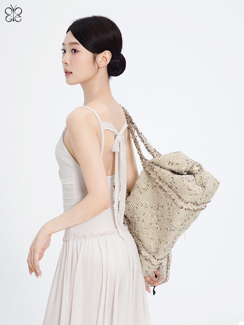 Ivoogle Mesh Crossbody Satchel