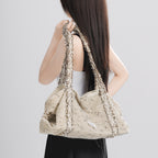 Ivoogle Mesh Crossbody Satchel