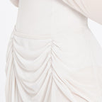 Front Ruched Mesh Ballet Skirt