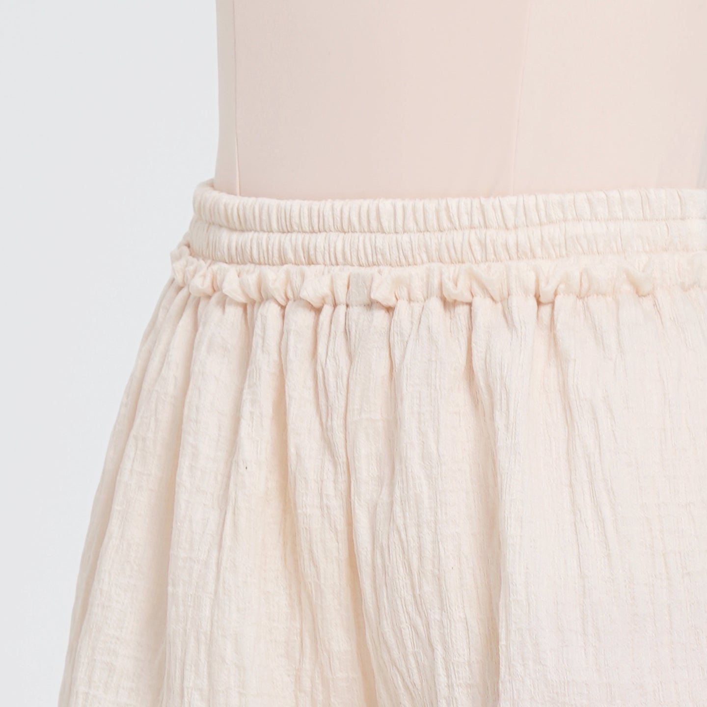 Textured Fabric Lace Trim Dance Shorts