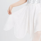 Chiffon Lace Panel Petal Ballet Skirt