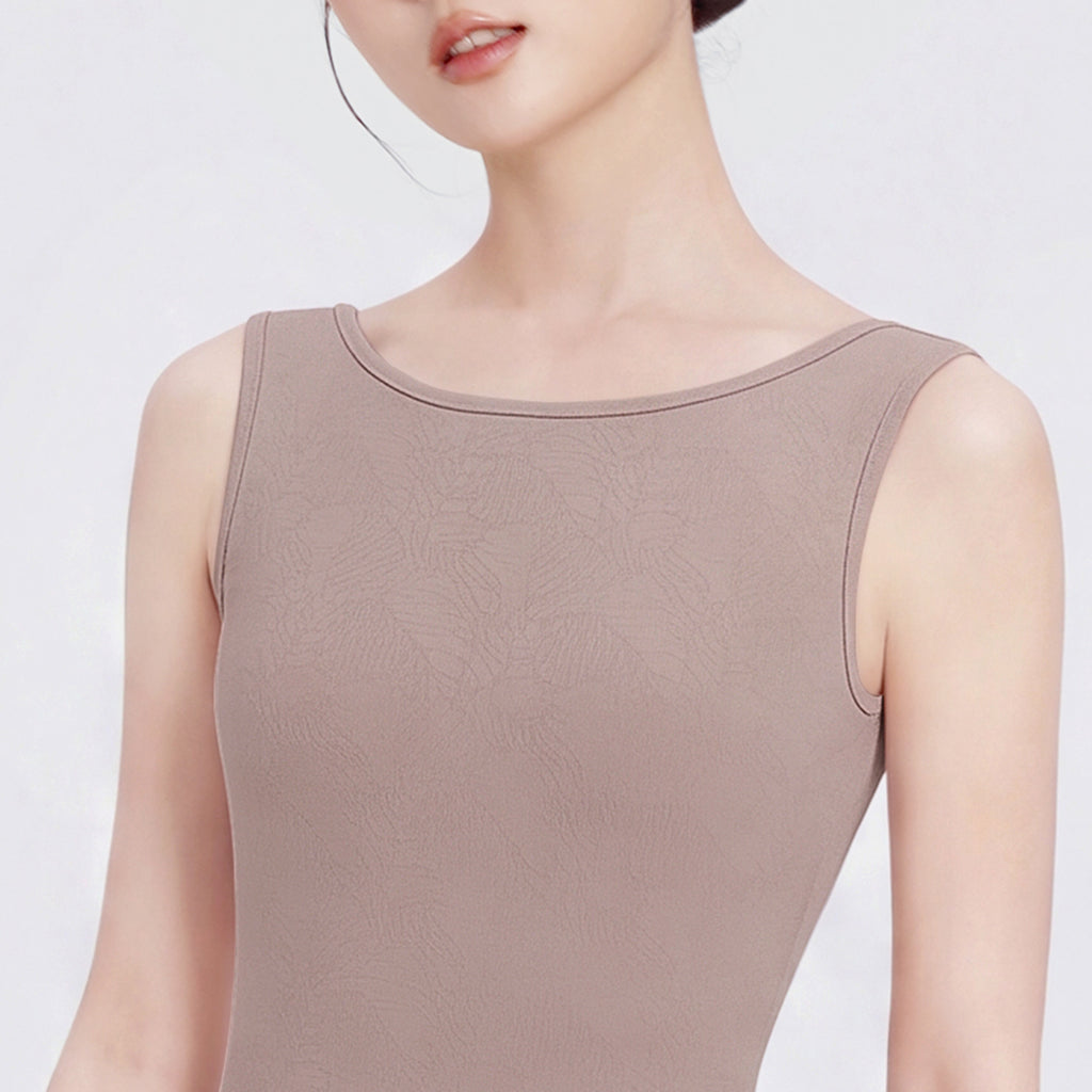 Adult nylon jacquard vest jumpsuit