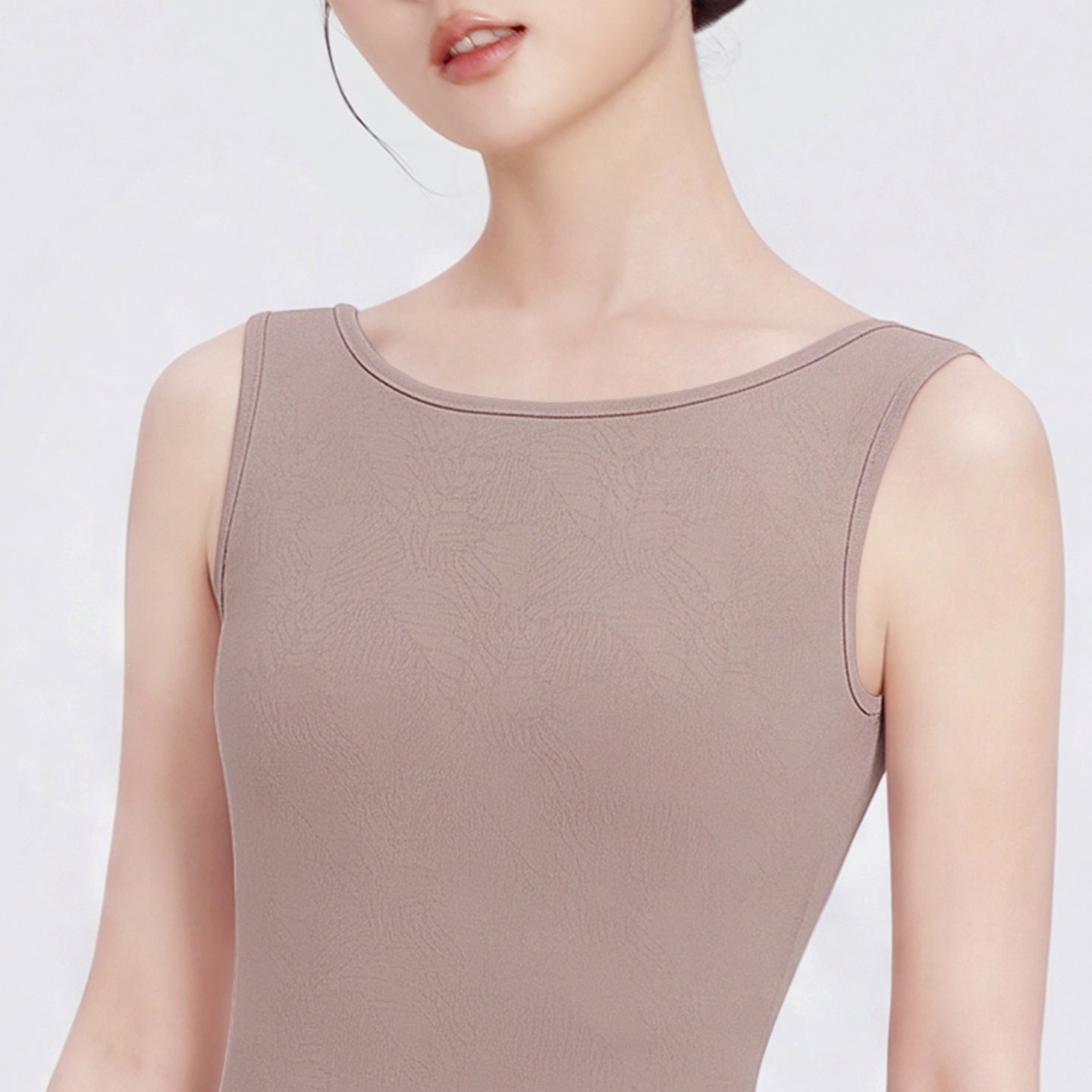Adult nylon jacquard vest jumpsuit