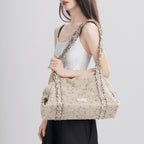 Ivoogle Mesh Crossbody Satchel