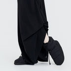 Drawstring A-Line Midi Ballet Skirt