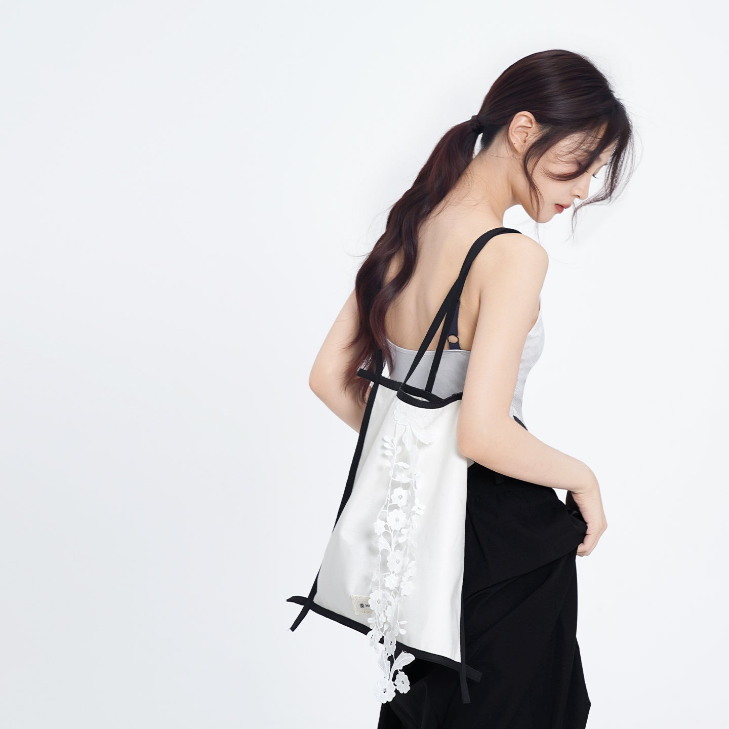 Wheat Stitch Single Shoulder Satchel
