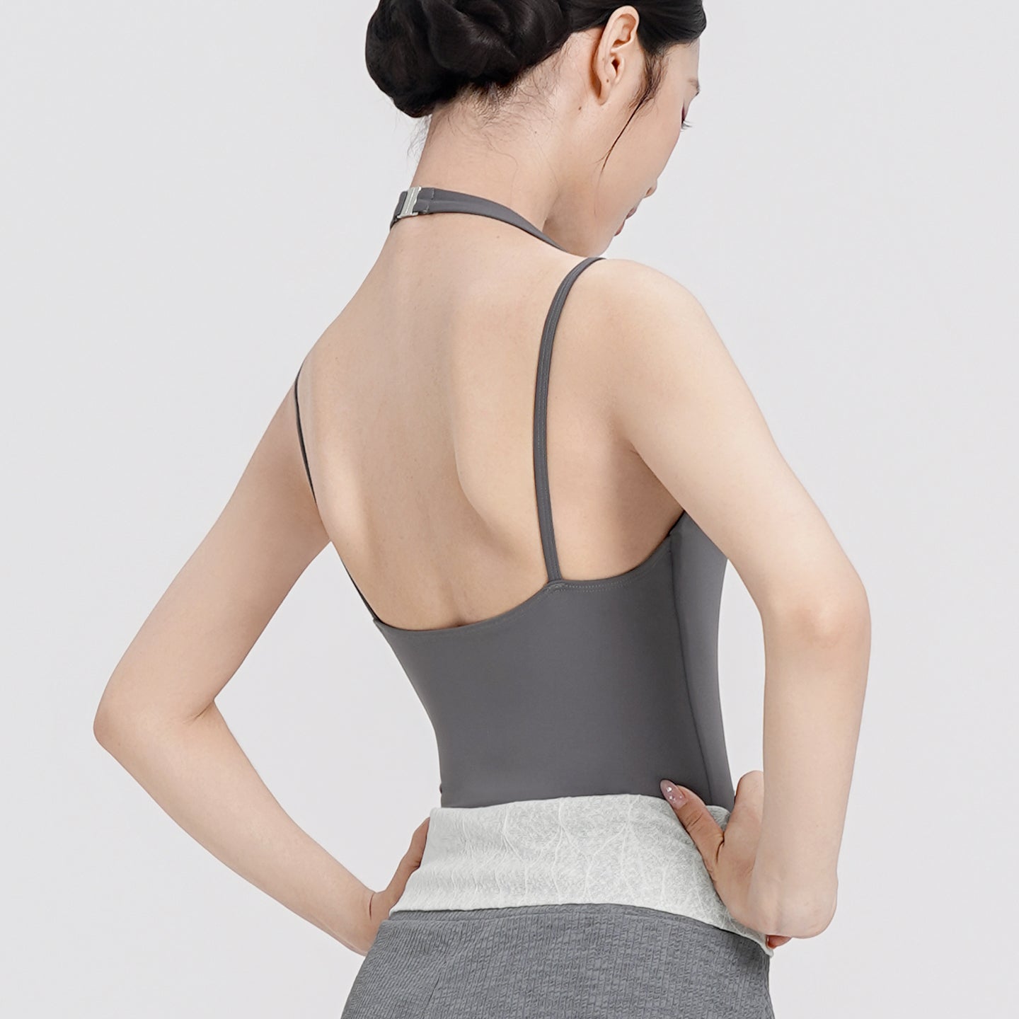 Nylon Halter Cami Leotard