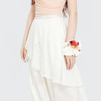 Lace Trim Hem Dance Trousers