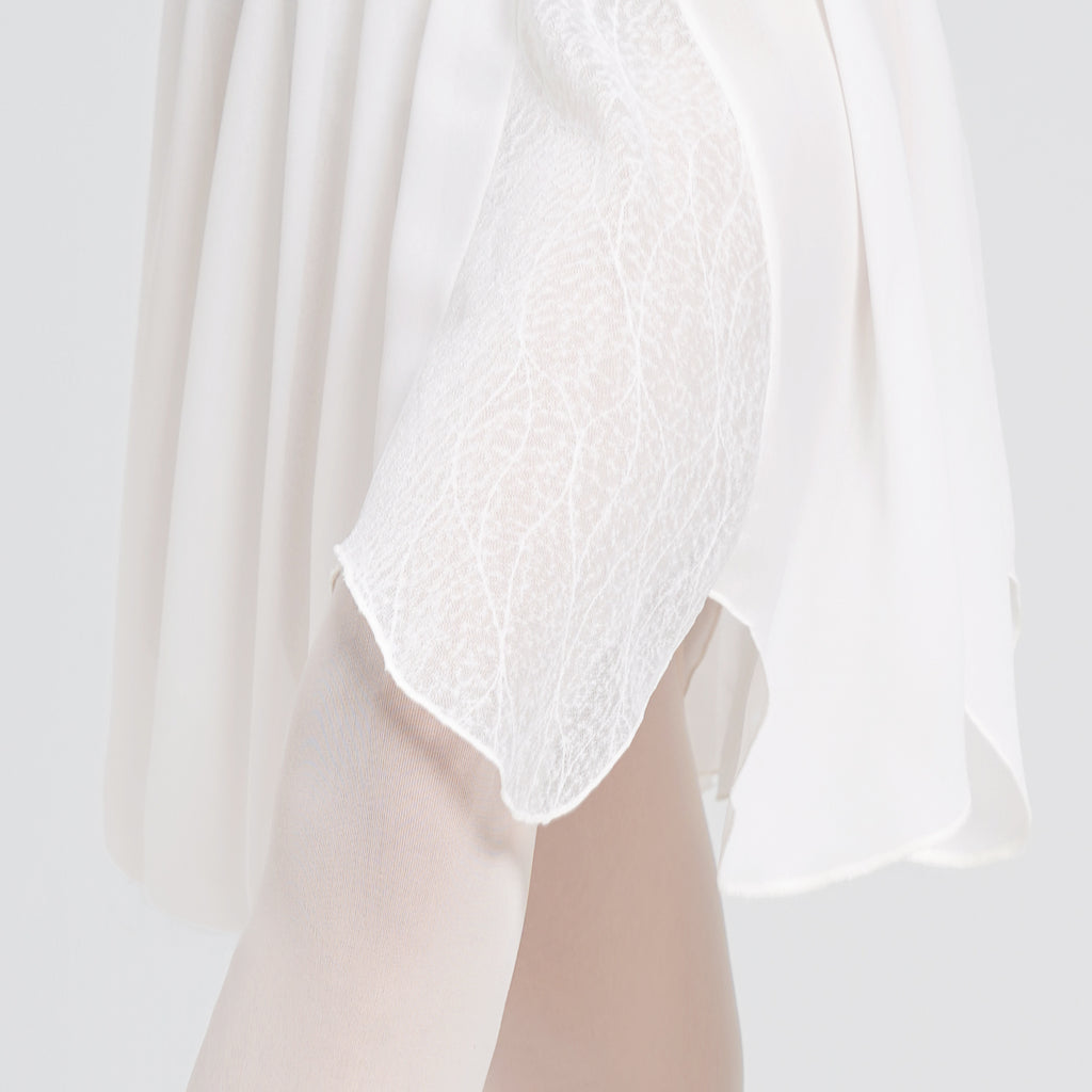 Chiffon Lace Panel Petal Ballet Skirt