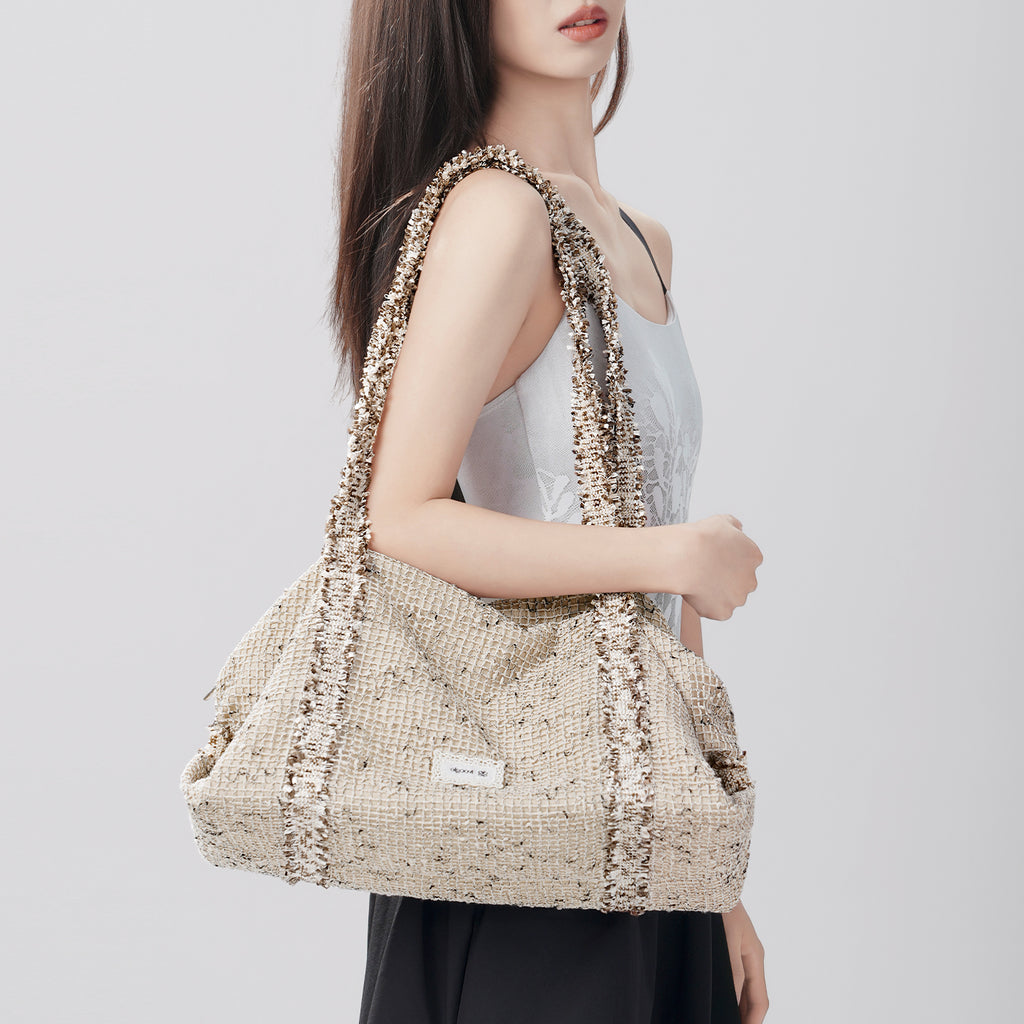 Ivoogle Mesh Crossbody Satchel