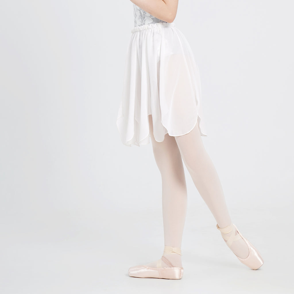 Chiffon Lace Panel Petal Ballet Skirt