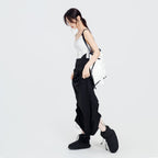 Drawstring A-Line Midi Ballet Skirt