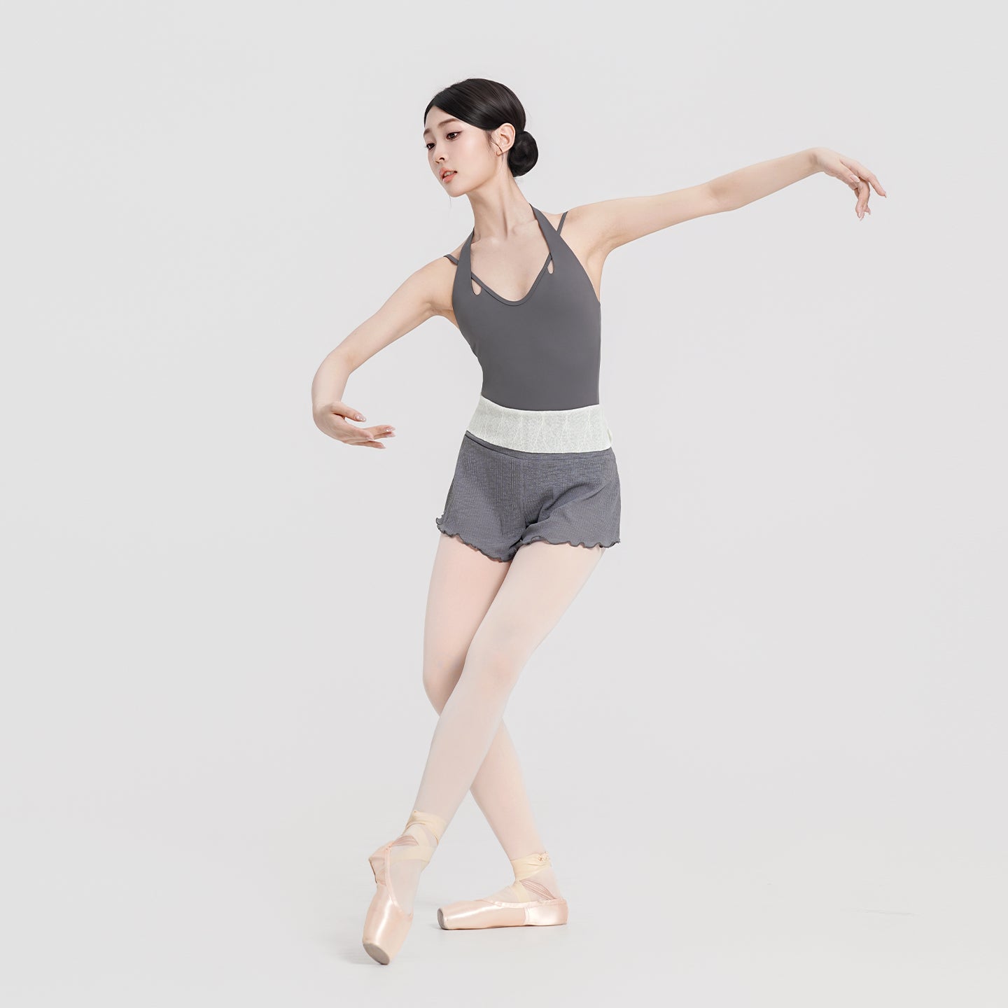 Nylon Halter Cami Leotard