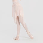 Asymmetrical Tulle Midi Skirt