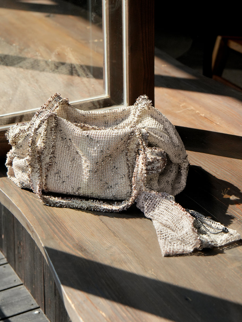 Ivoogle Mesh Crossbody Satchel