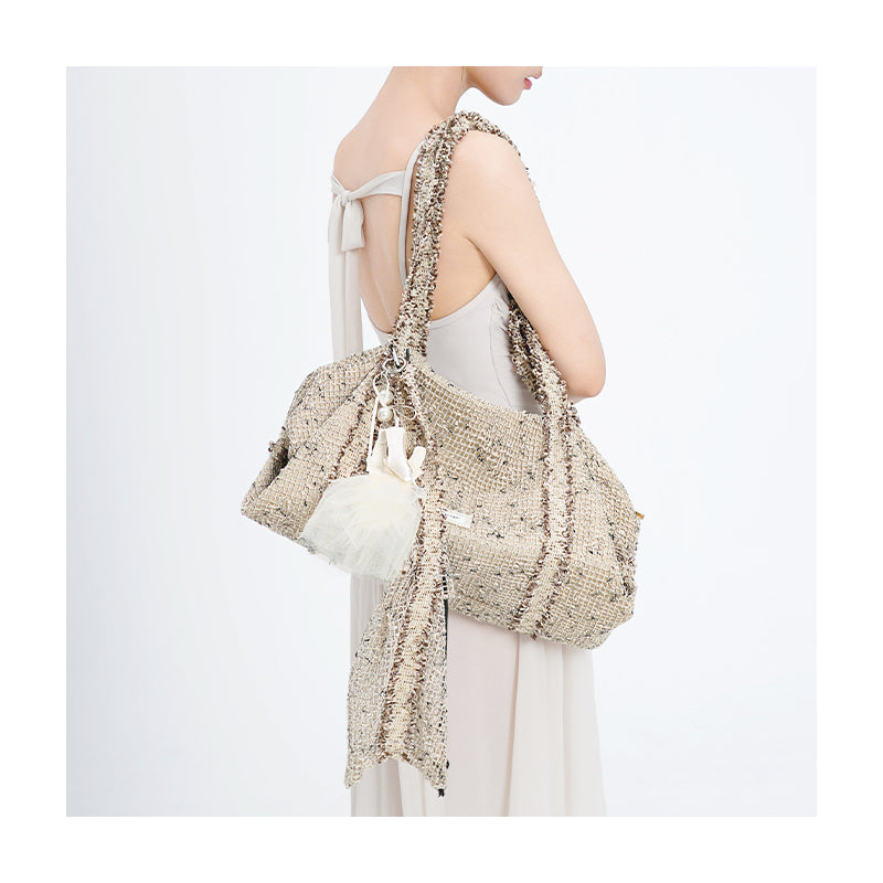 Ivoogle Mesh Crossbody Satchel