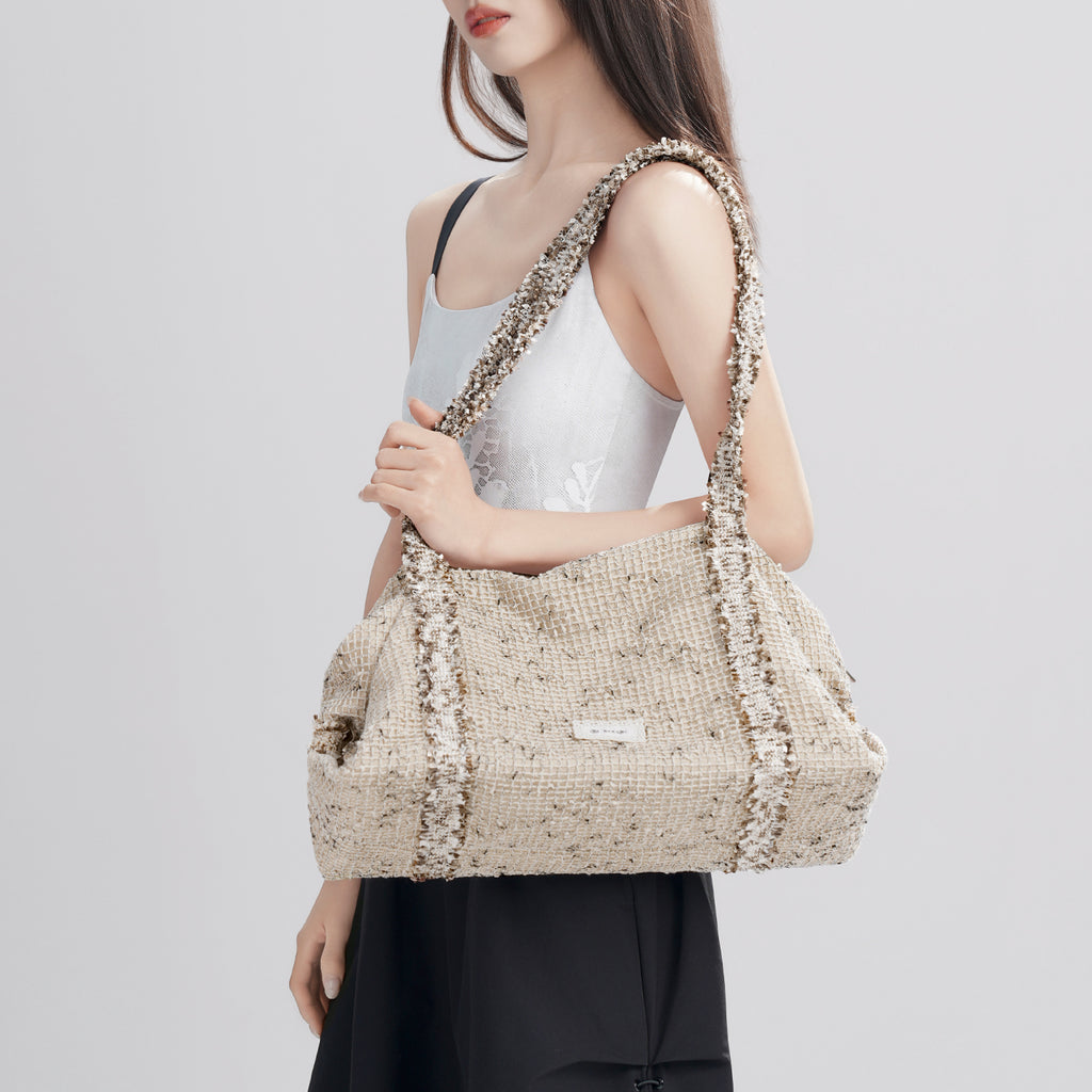 Ivoogle Mesh Crossbody Satchel