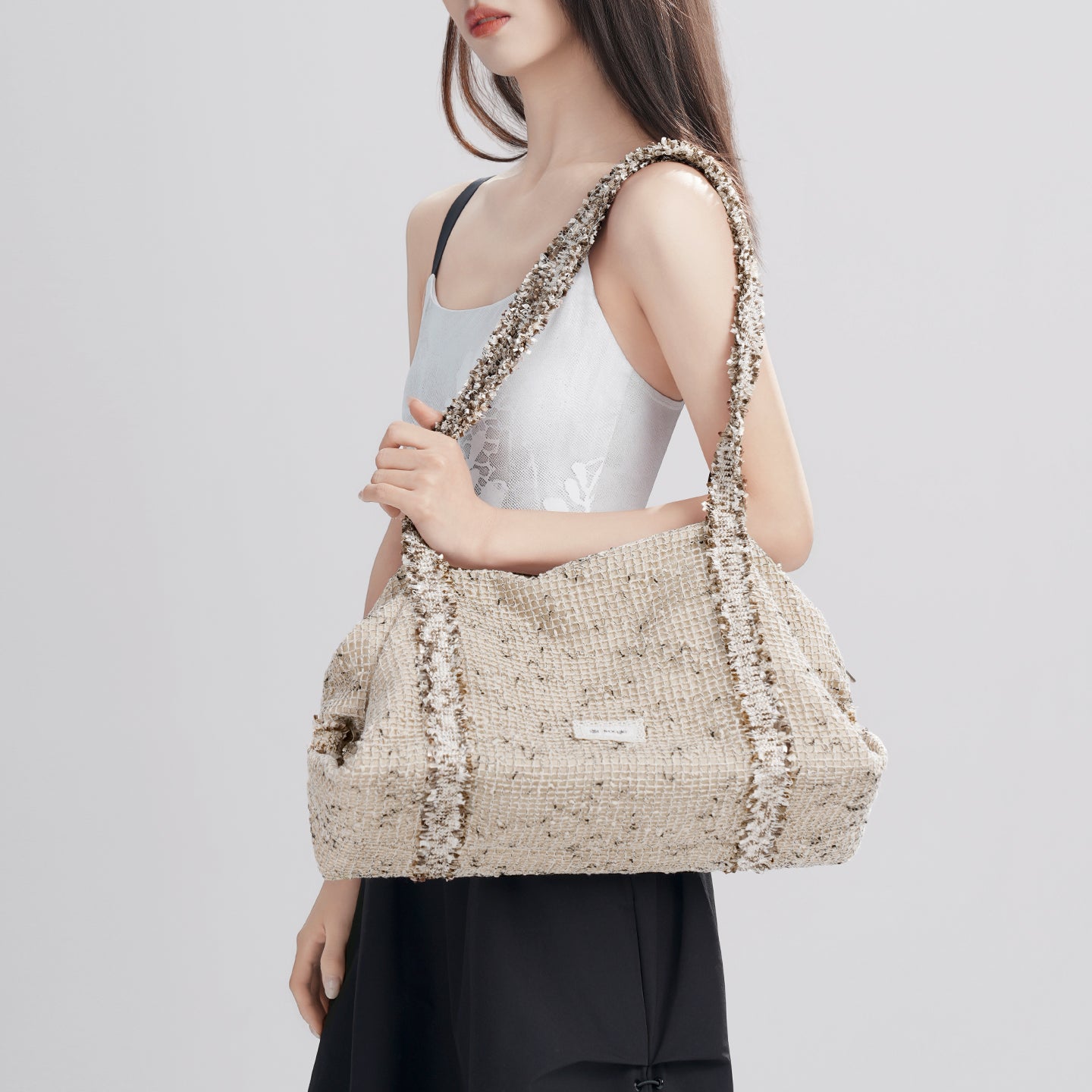Ivoogle Mesh Crossbody Satchel