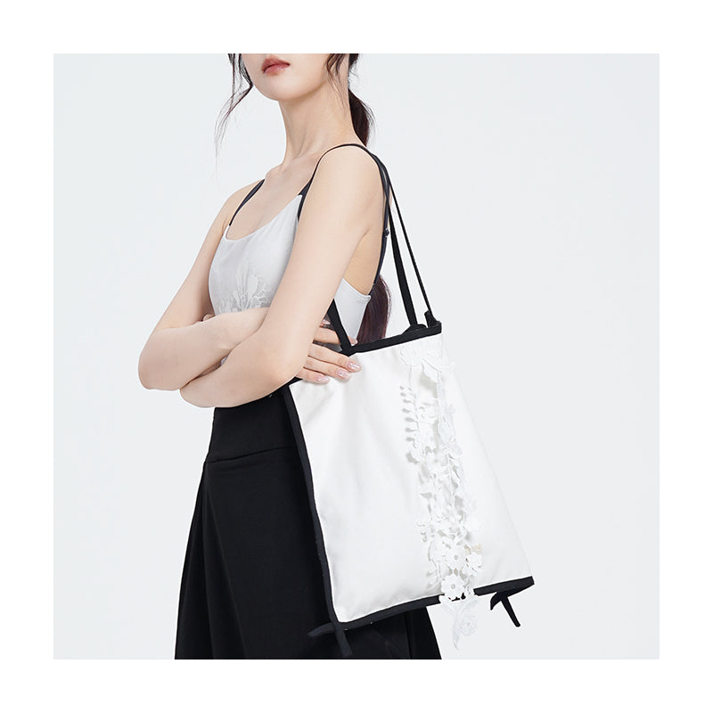 Wheat Stitch Single Shoulder Satchel