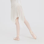 Asymmetrical Tulle Midi Skirt